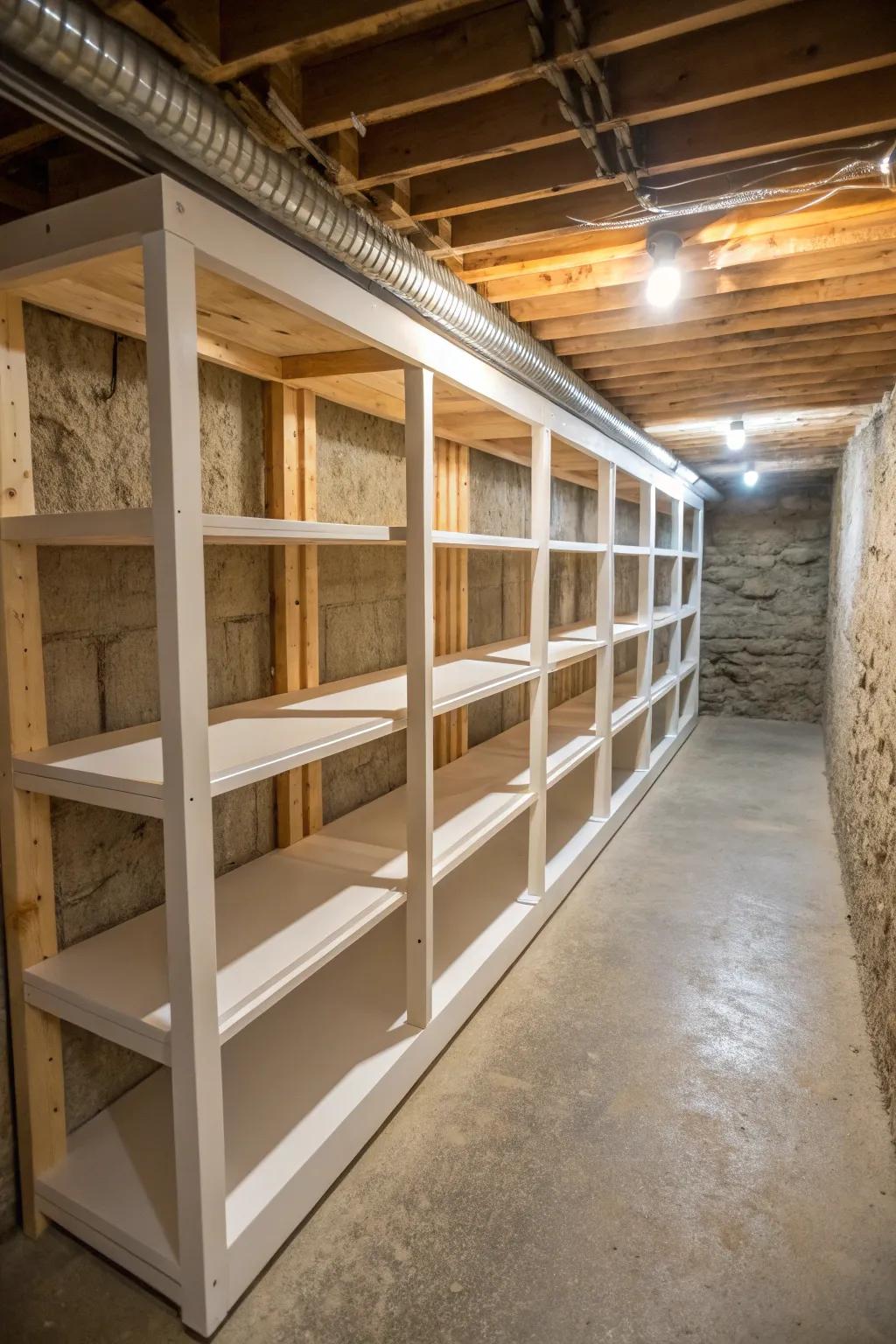 Storage solutions made to measure can really max out your underhouse area’s potential.
