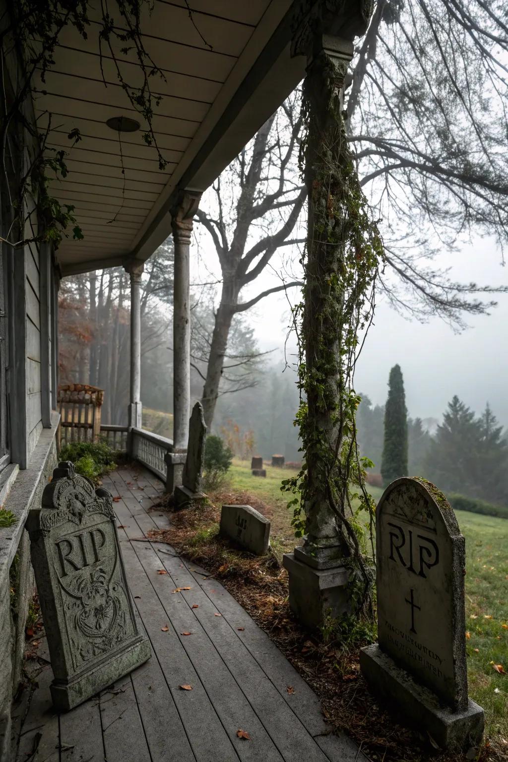 Headstones bring the cemetery to your doorstep.