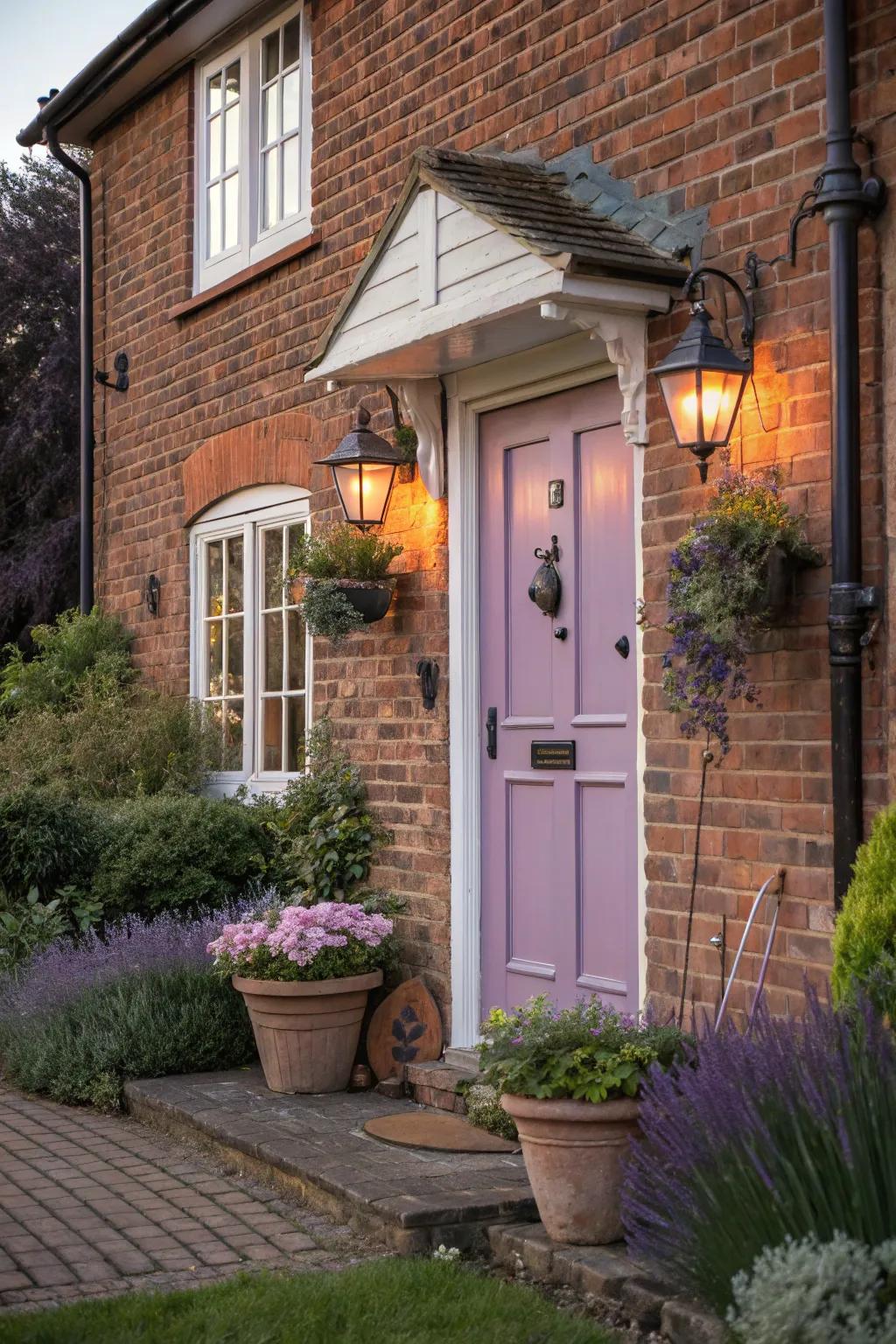 Whimsical charm with a violet portal.