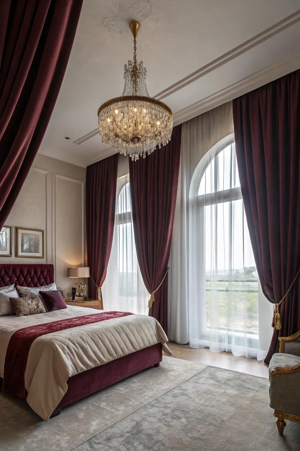 Full-length curtains contribute drama and elegance to any space.