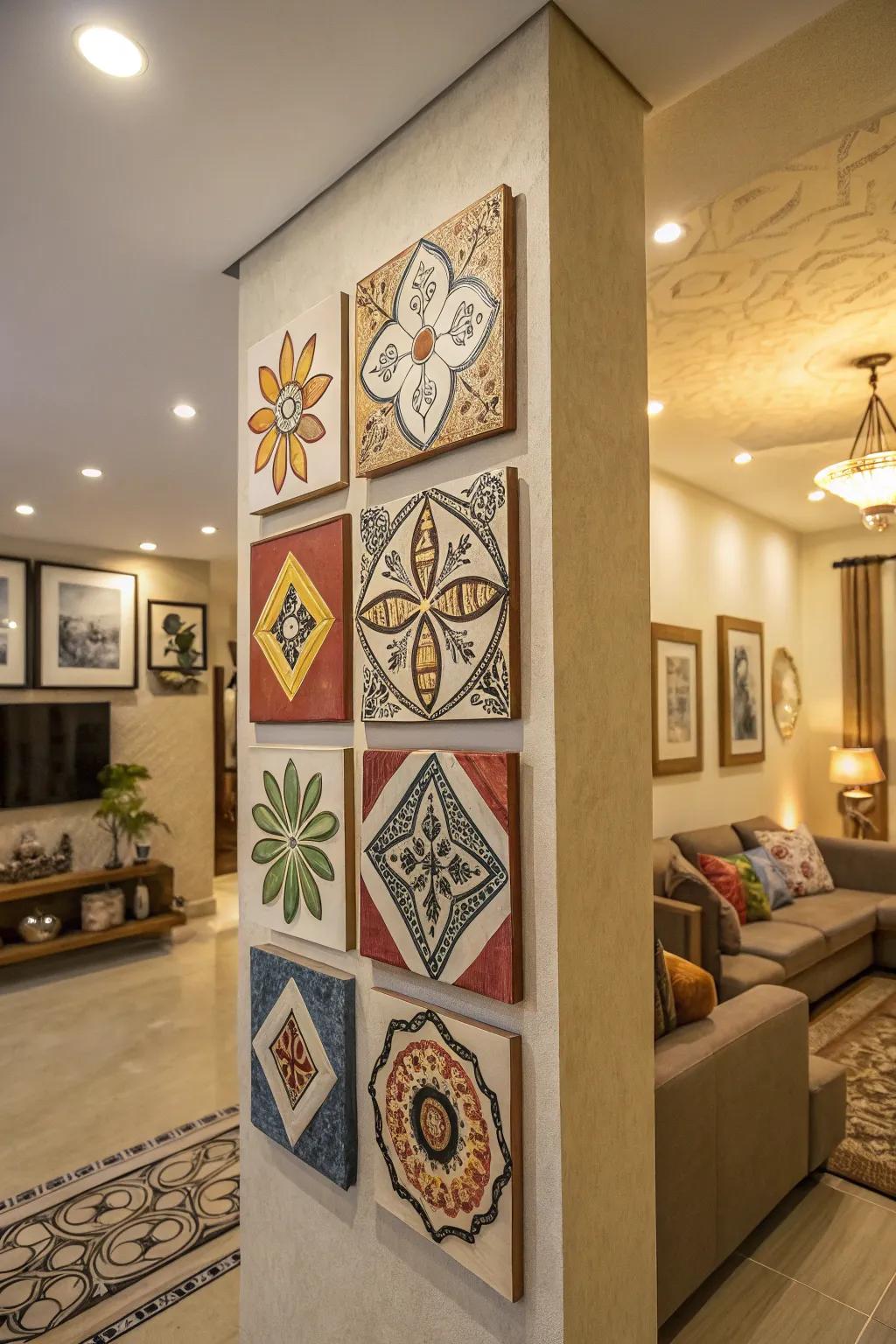 Ceramic wall decor introduces texture and inventiveness to your walls.