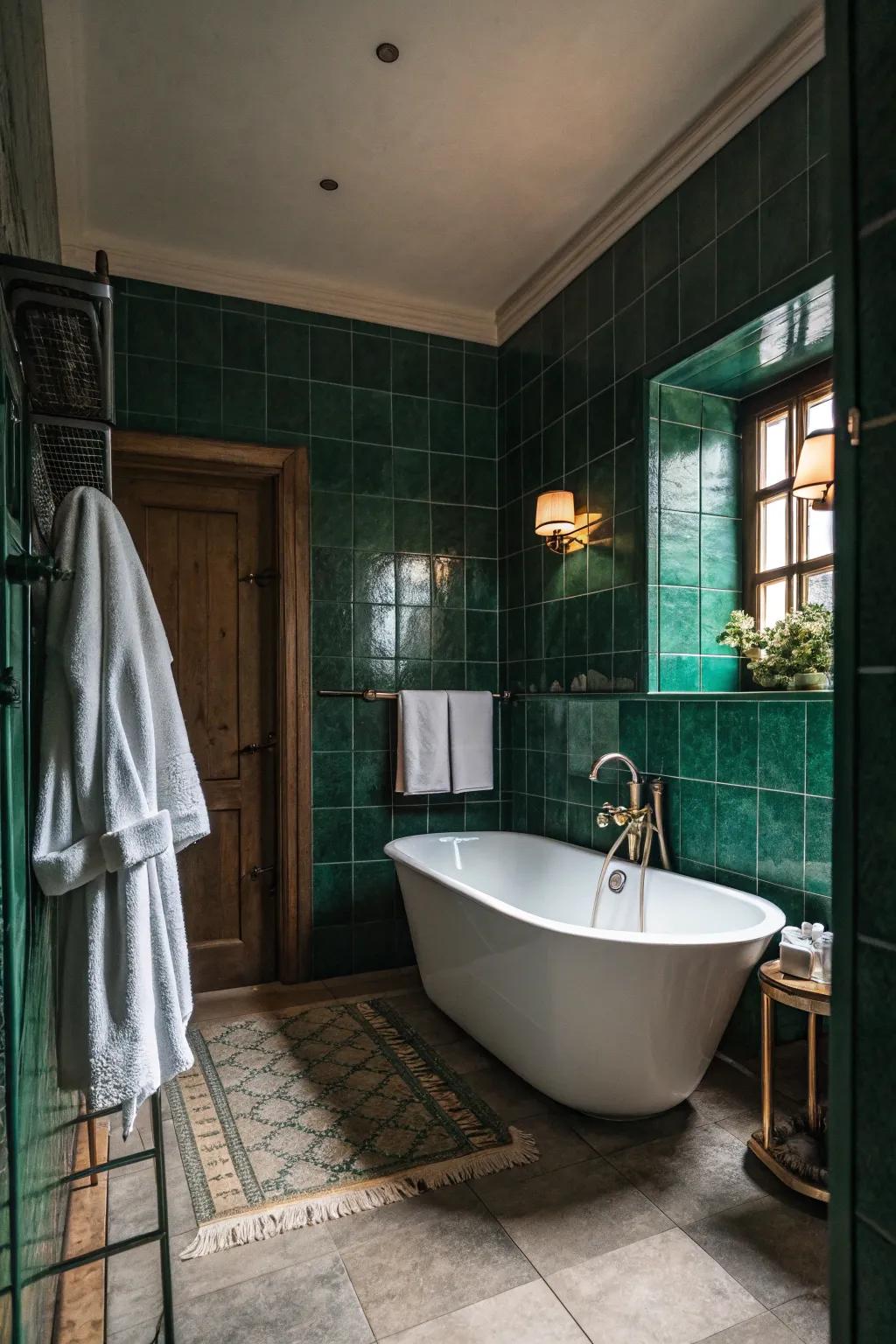 Freestanding bathtubs serve as stunning focal points.