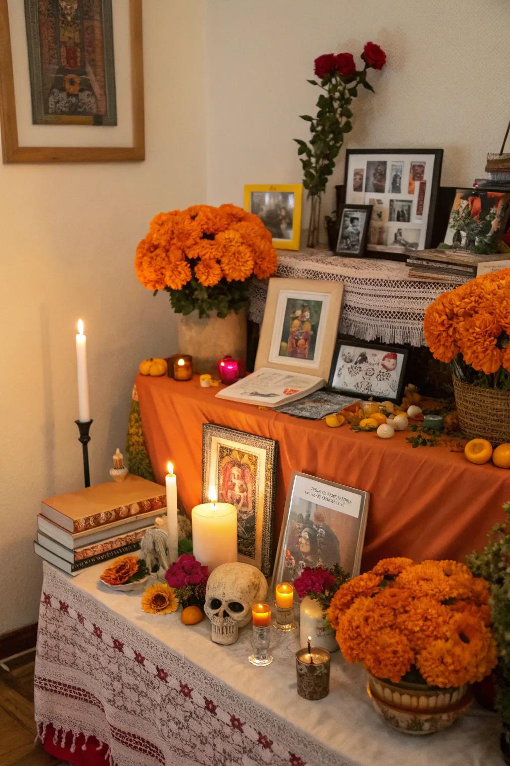 Intimate articles render the altar singular and poignant.