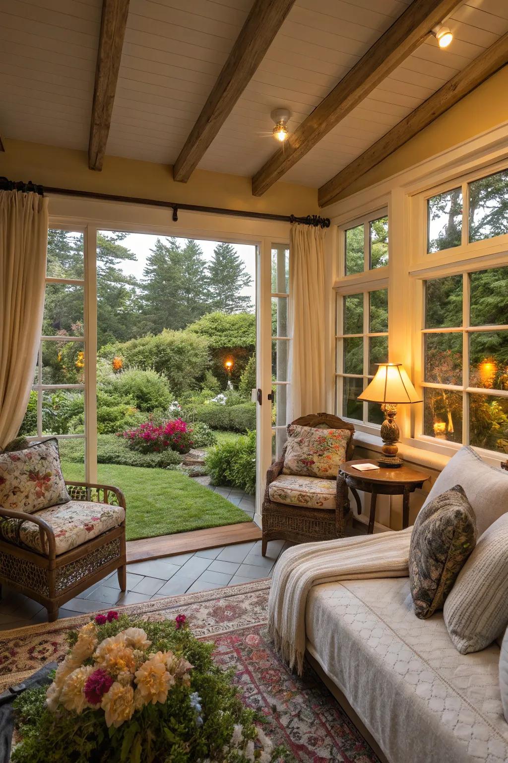 A snug visitor cottage that feels just like home.