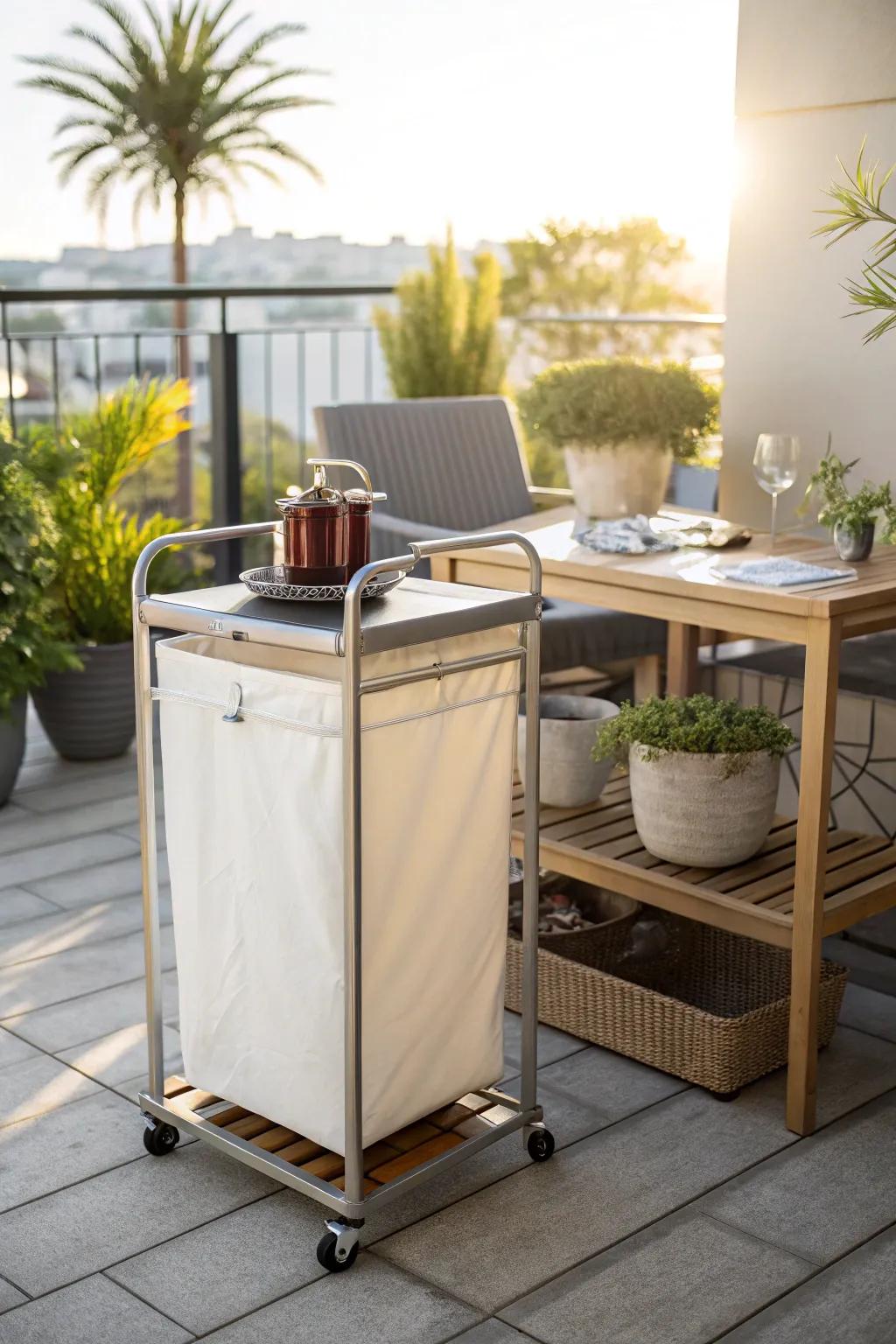 Portable carriers offer mobility and design for refuse containers.