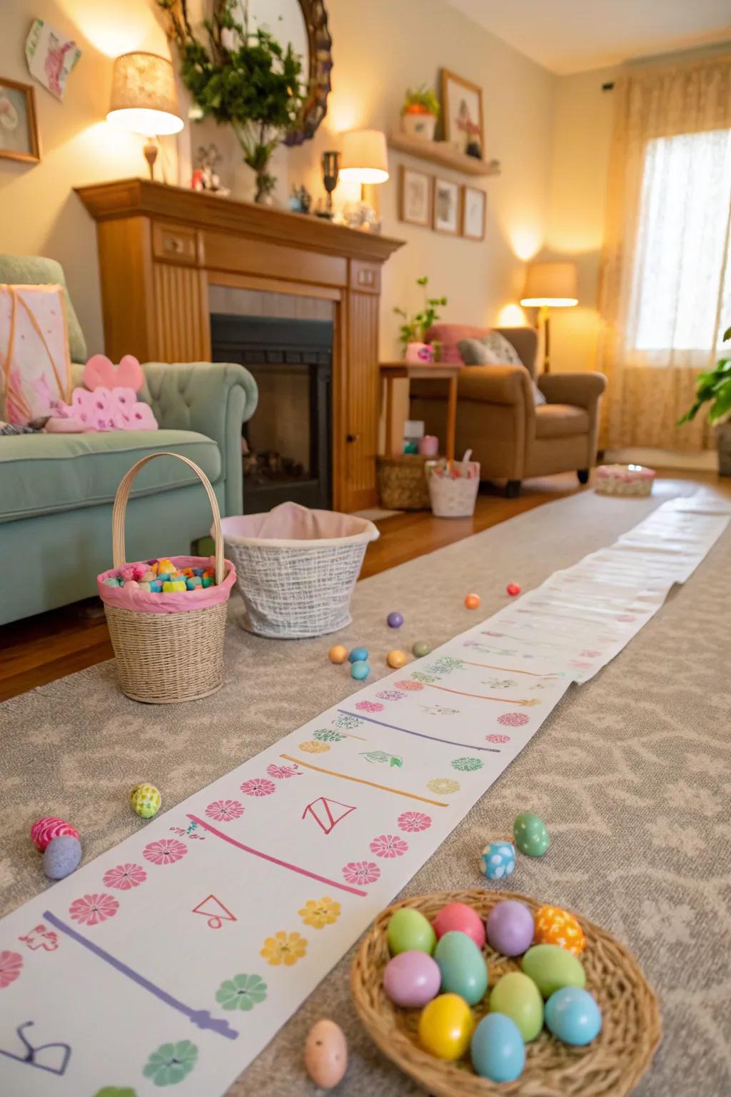 Transport the Easter route indoors with inventive cutout figures.