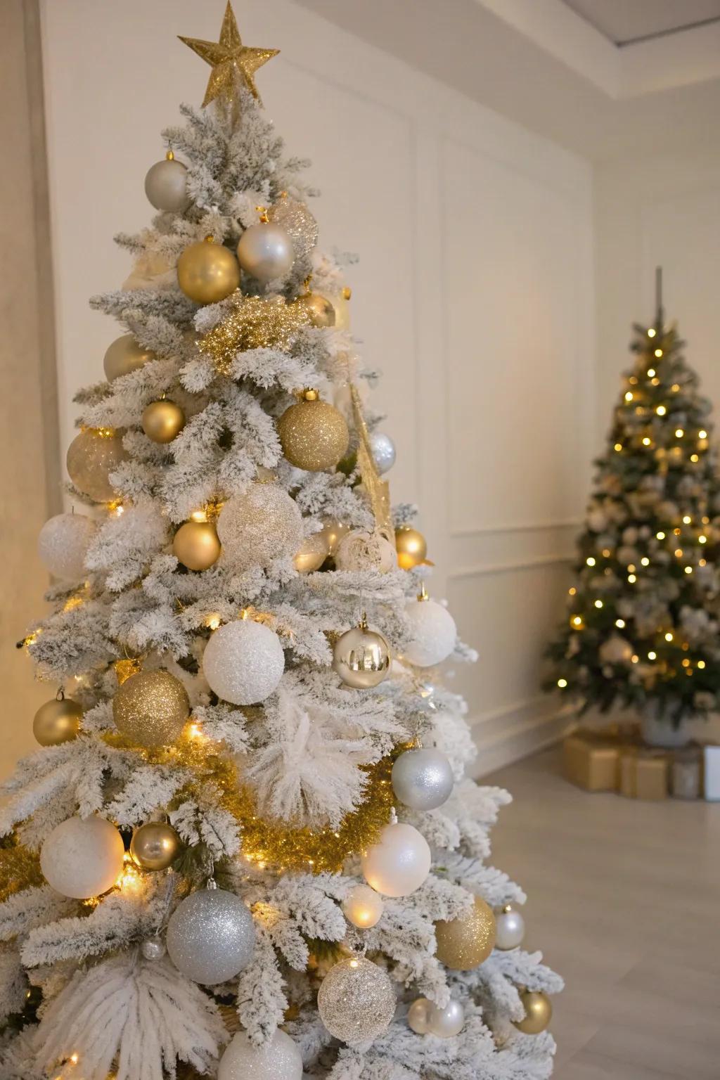 A harmonious shade selection enhances the tree's elegance.