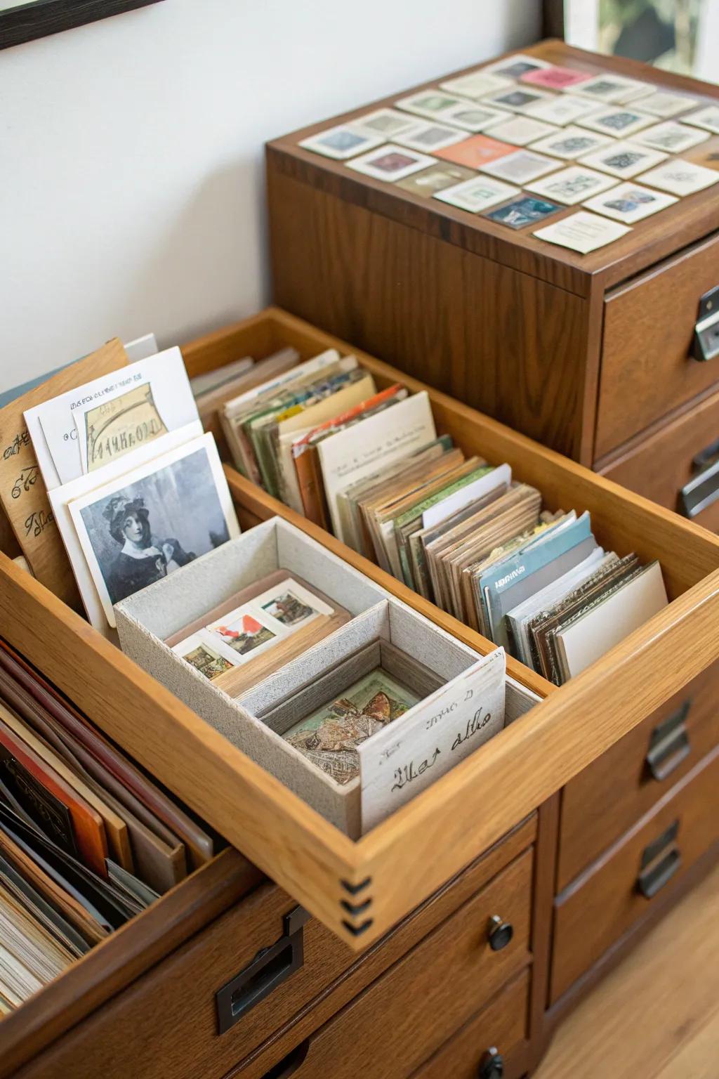 Space-saving boxes make the most of limited space.