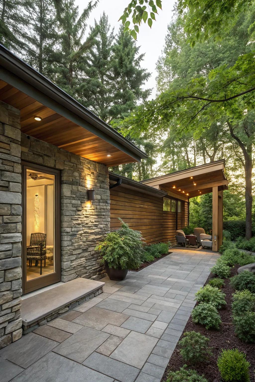 Mixed textures provide a visually stimulating and vibrant appearance.