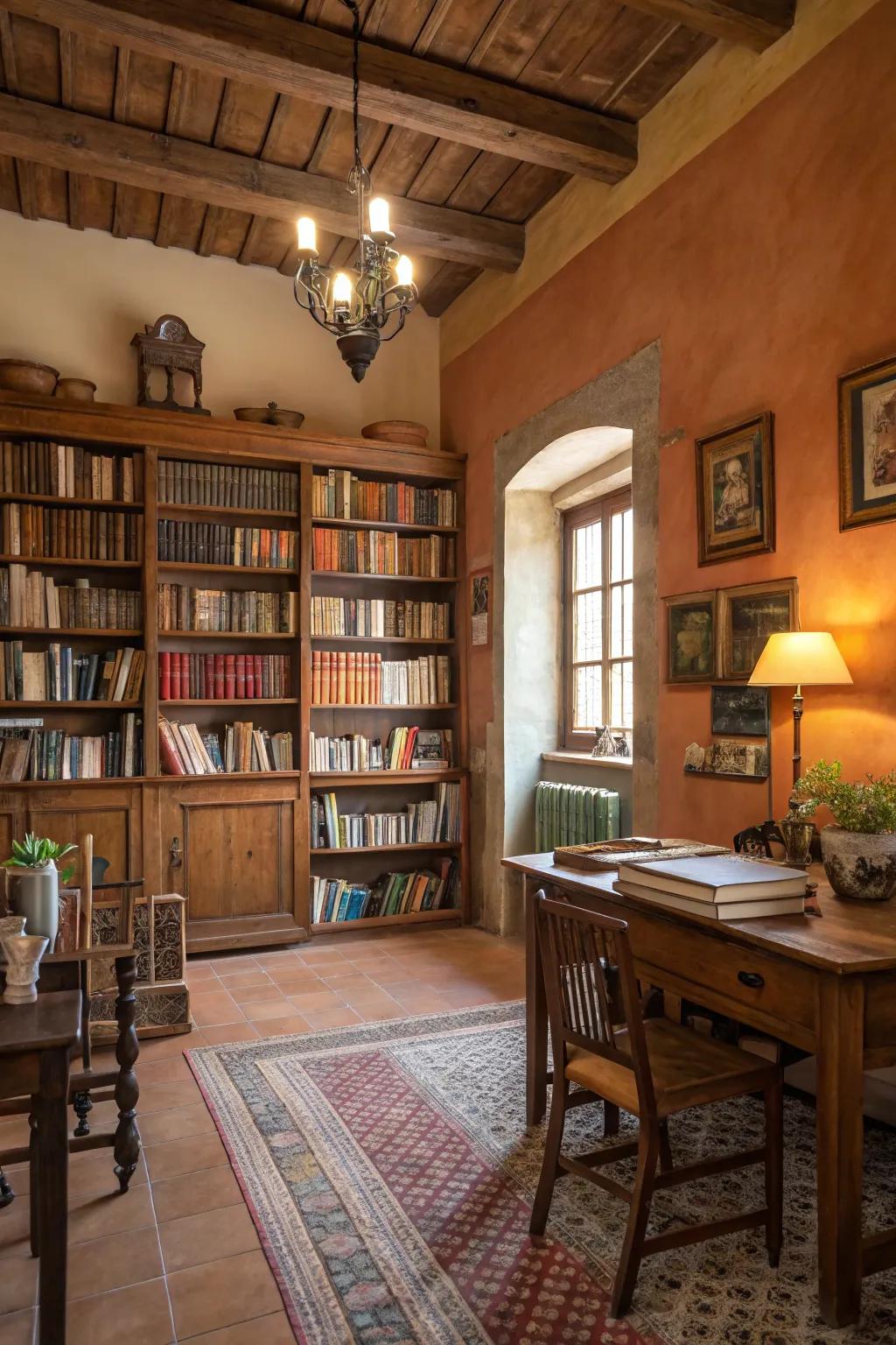 Natural colors on the walls create a relaxing, welcoming atmosphere.