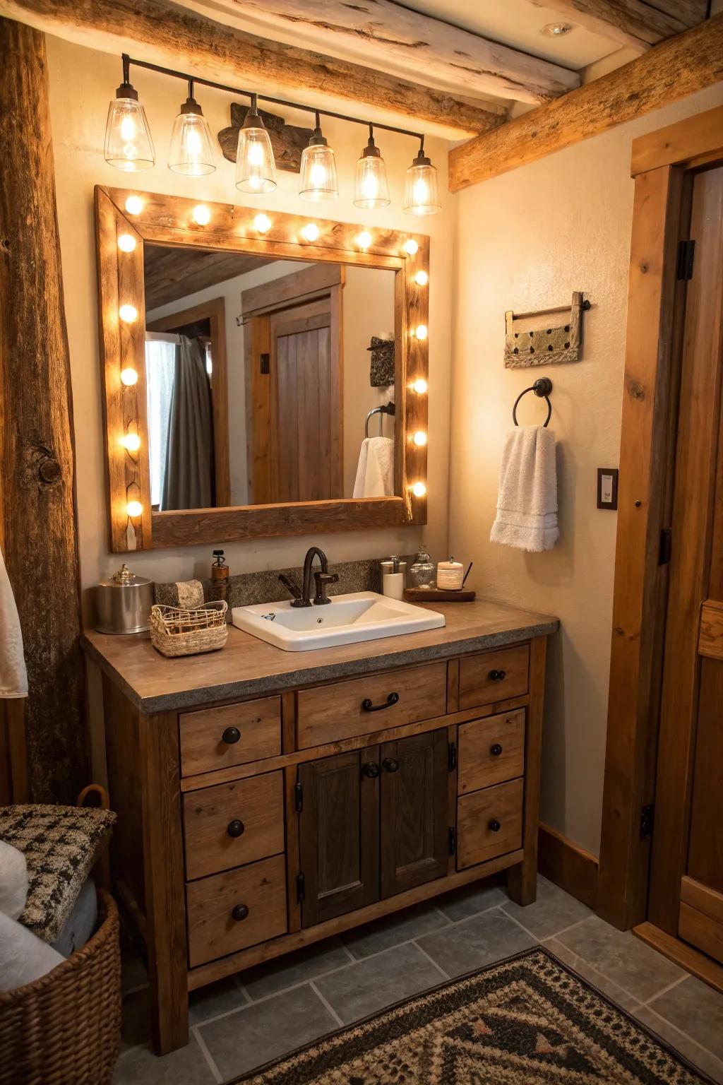 Soft illumination sets the stage for a perfect beauty routine.