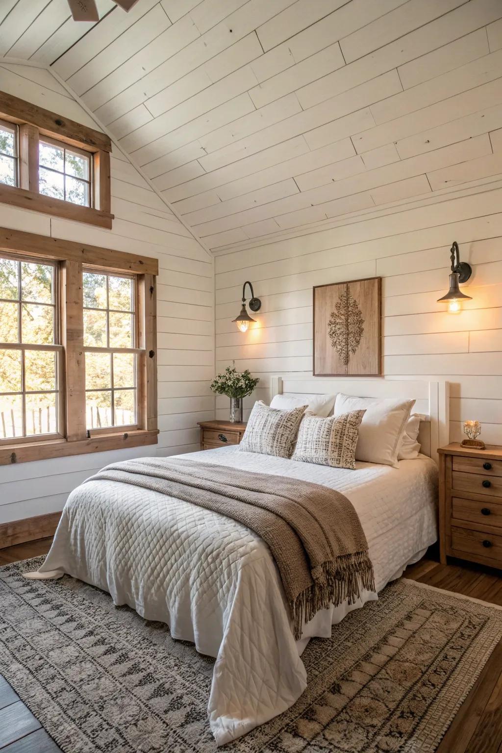 Plank walls deliver a classic and timeless style.