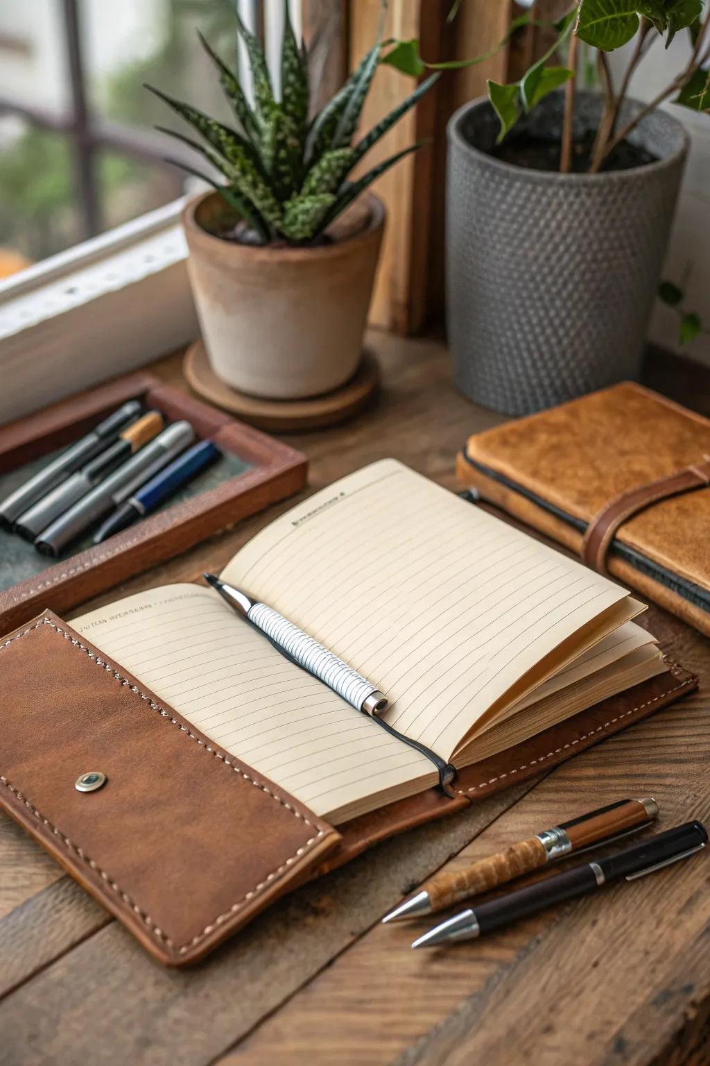 Let your thoughts take form with this beautifully crafted writing book.