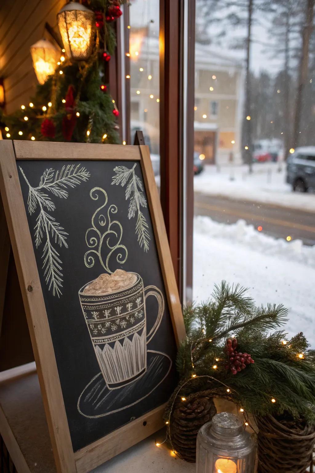 Embrace winter through a cocoa motif.