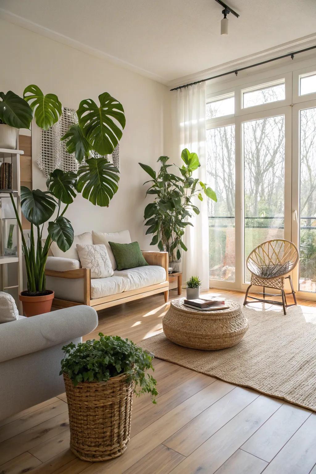 Bamboo floors are a sustainable and elegant flooring solution.