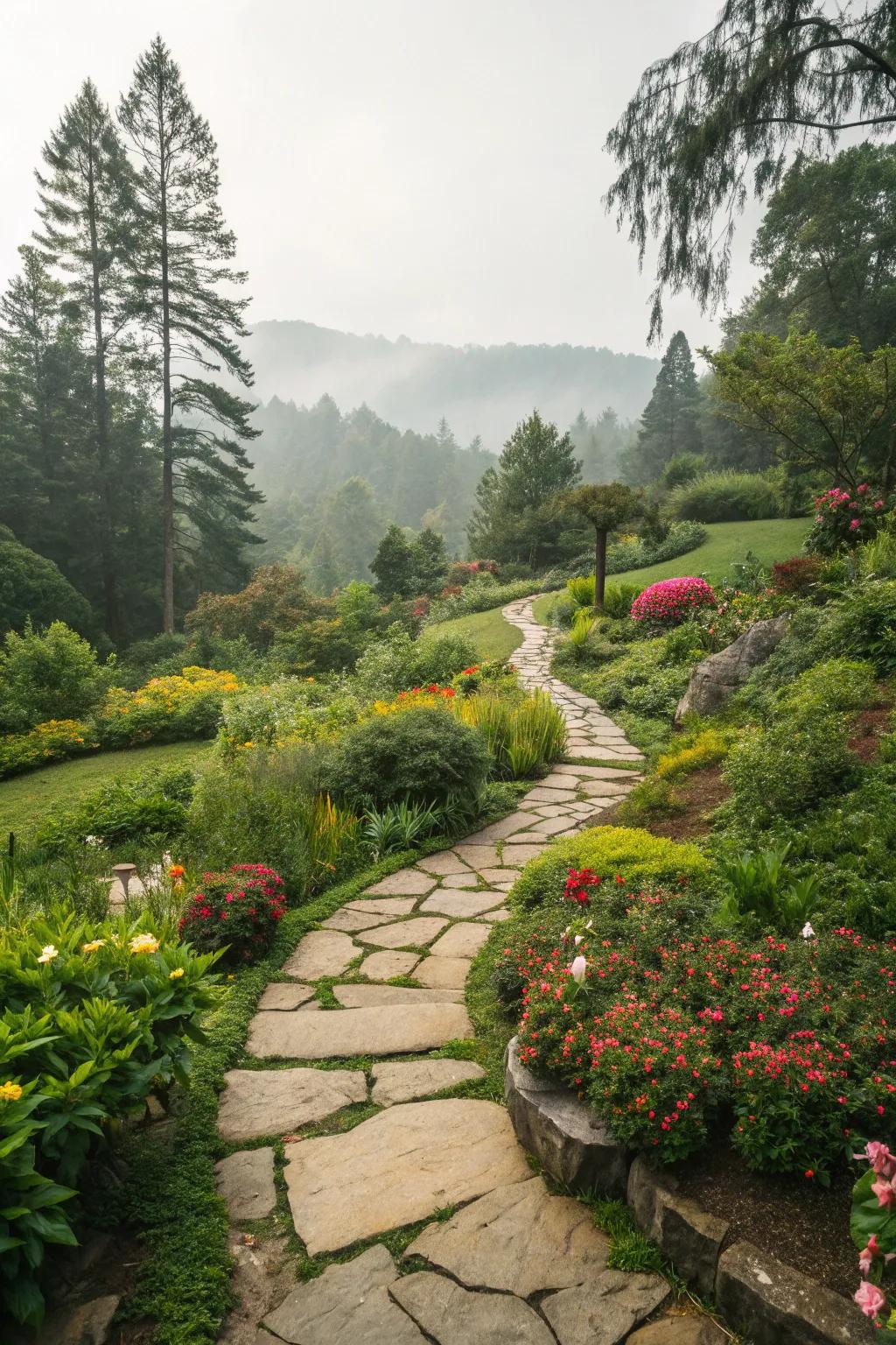 Walkways impart direction and charm to any landscape design.