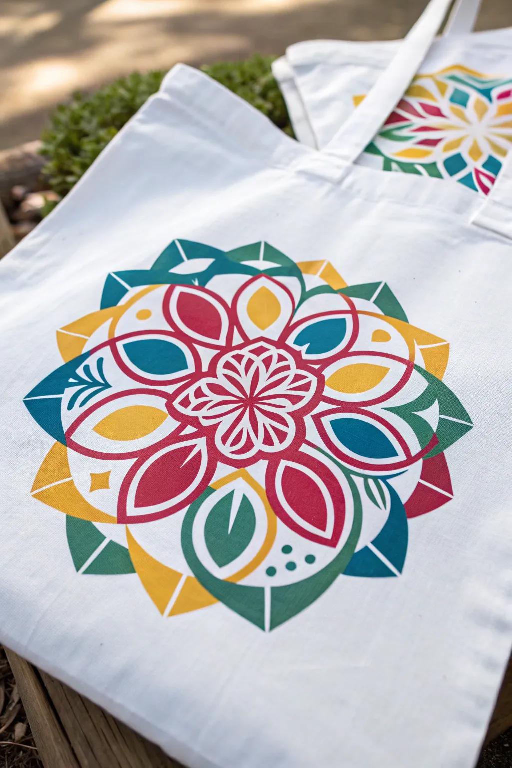 Geometric flower patterns give a modern spin.