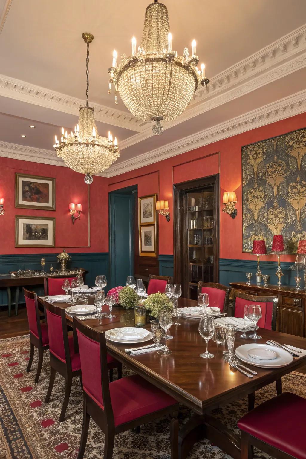 The ideal color concept can transform your dining area into a dramatic or serene space.