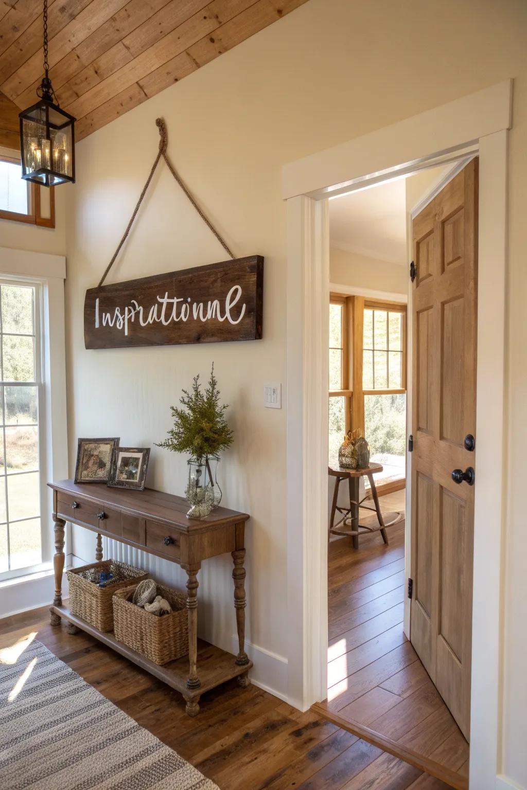 Uplifting displays add a personal touch.