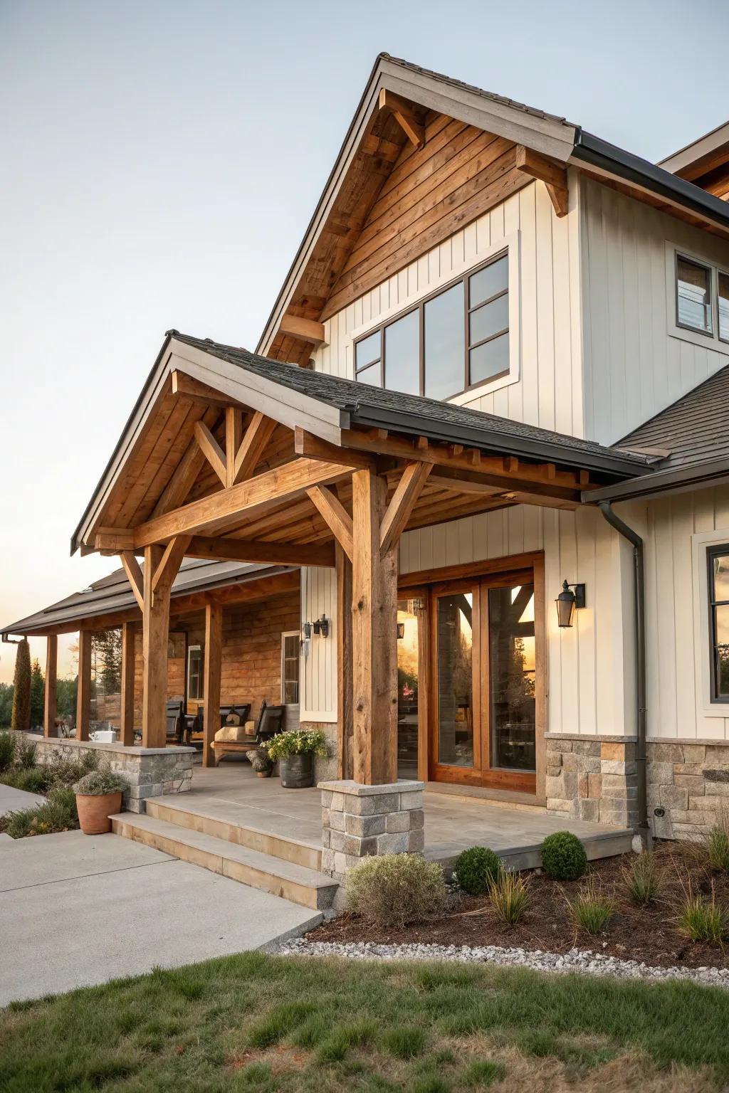 Wooden accents adding warmth and character.