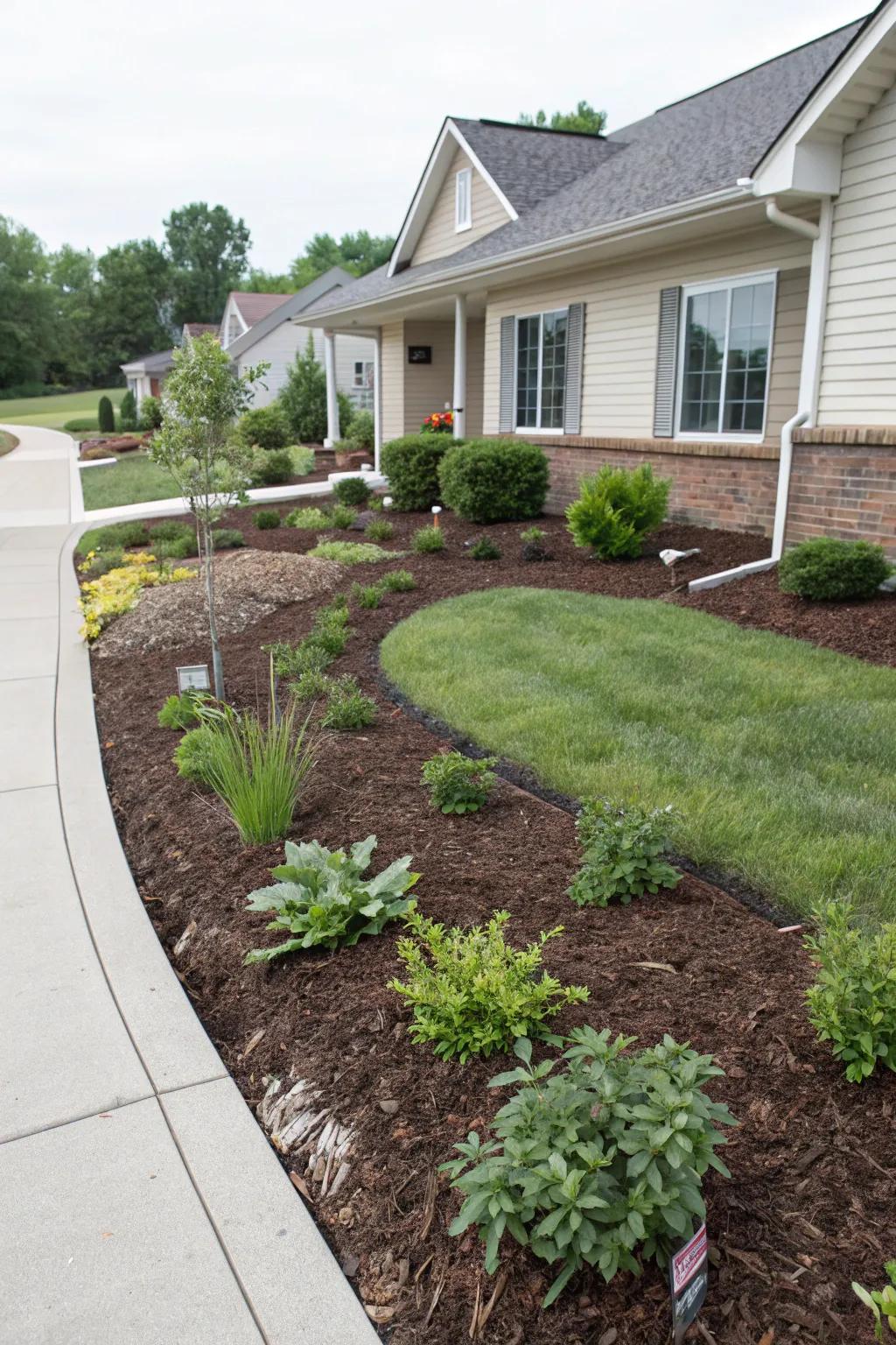 Ground covering beds keep your plants happy and healthy.