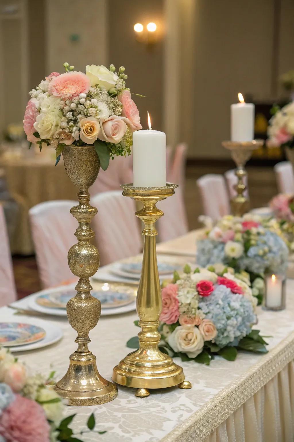 Reflective details impart a sense of lavishness.