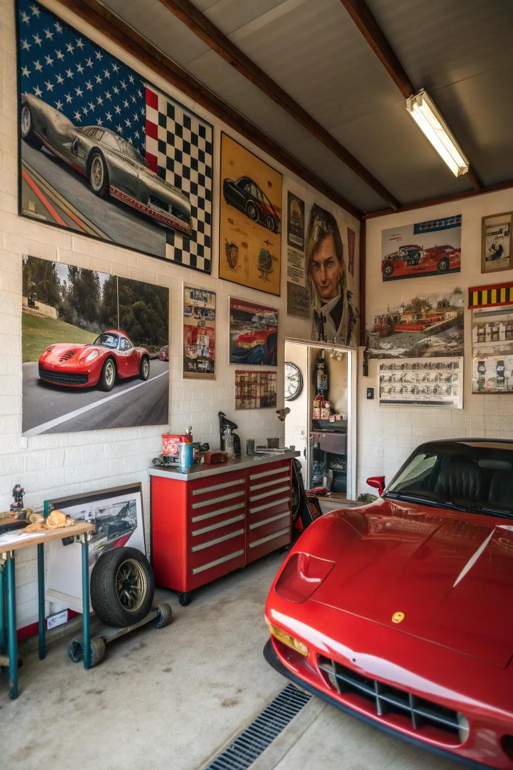 Decorative elements infuse individuality and style into your garage.