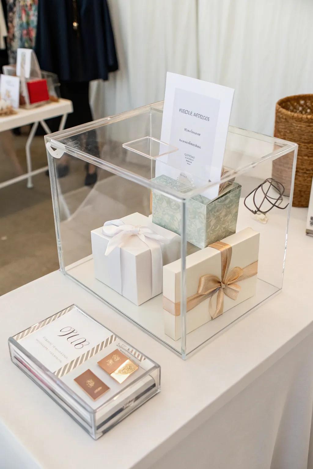 Embrace simplicity and grace with a minimalist gift presentation.