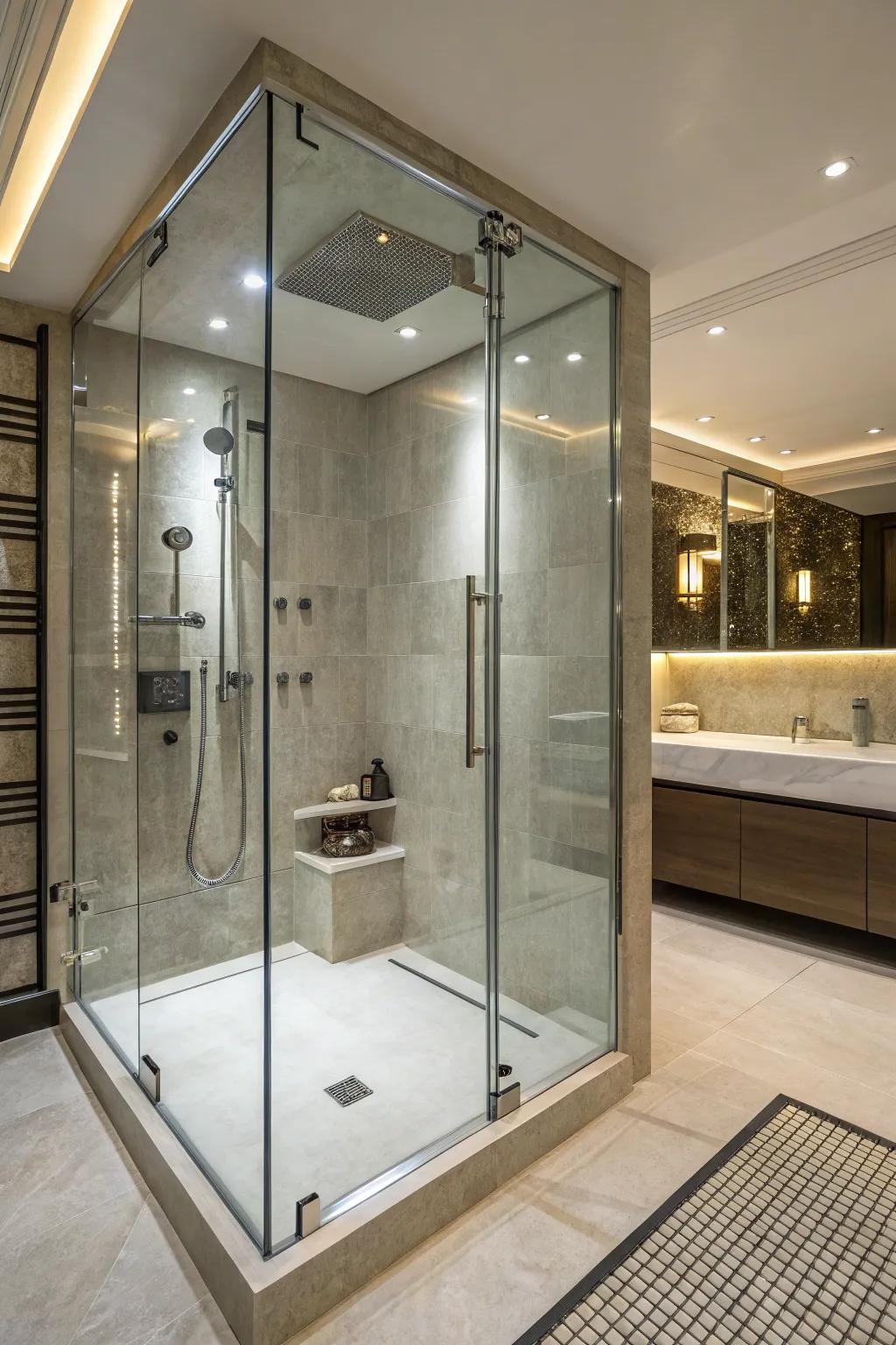 Heighten your shower encounter via premium fixtures.