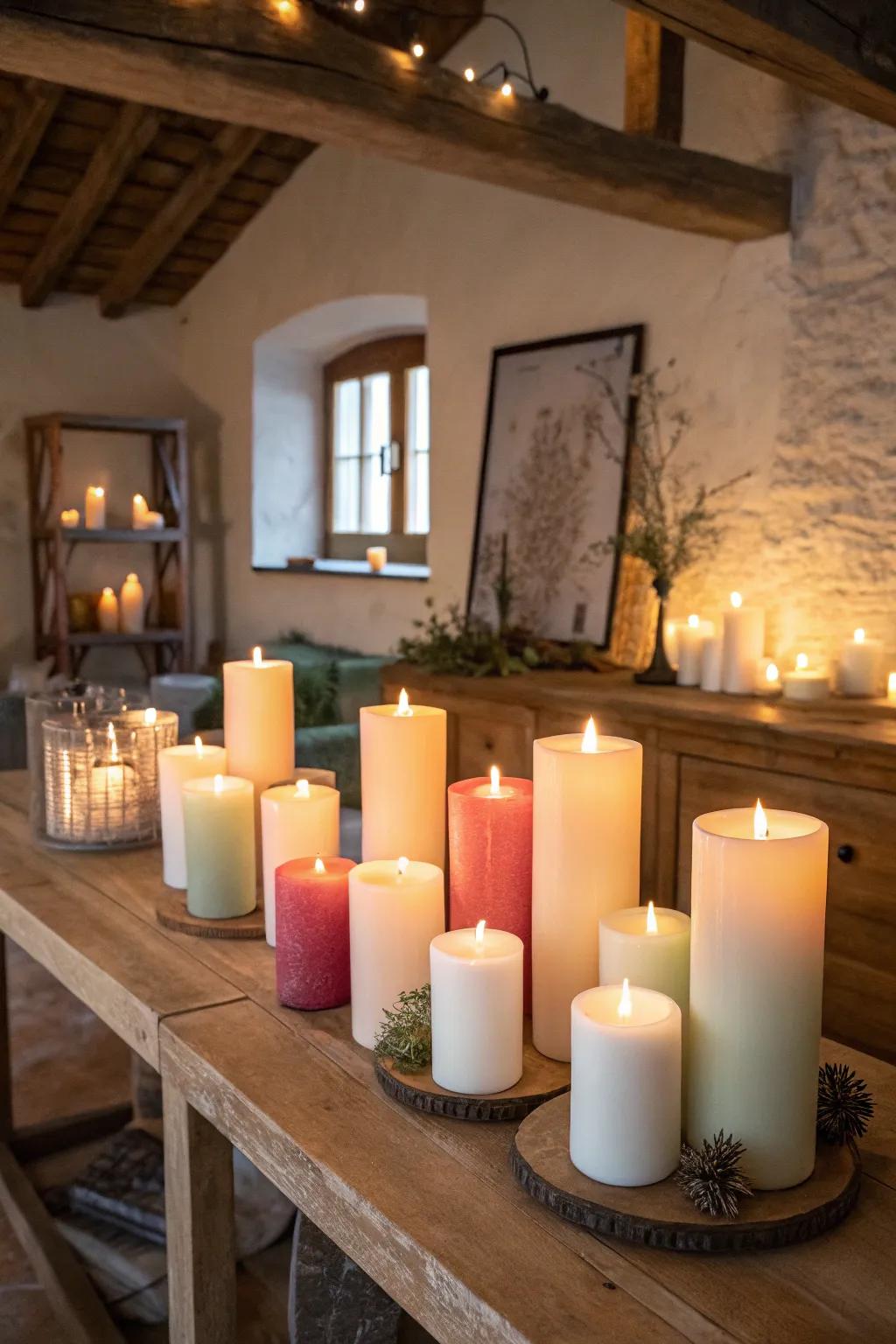 These candles are both practical and beautiful.