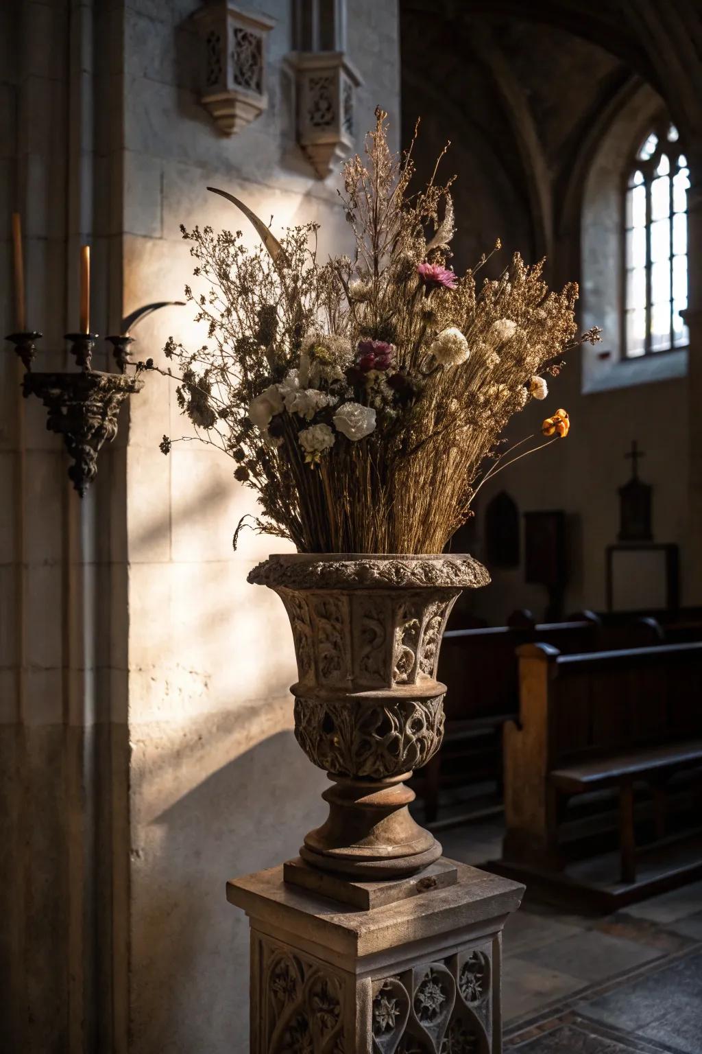 Wildness's exquisiteness with a gothic spin.