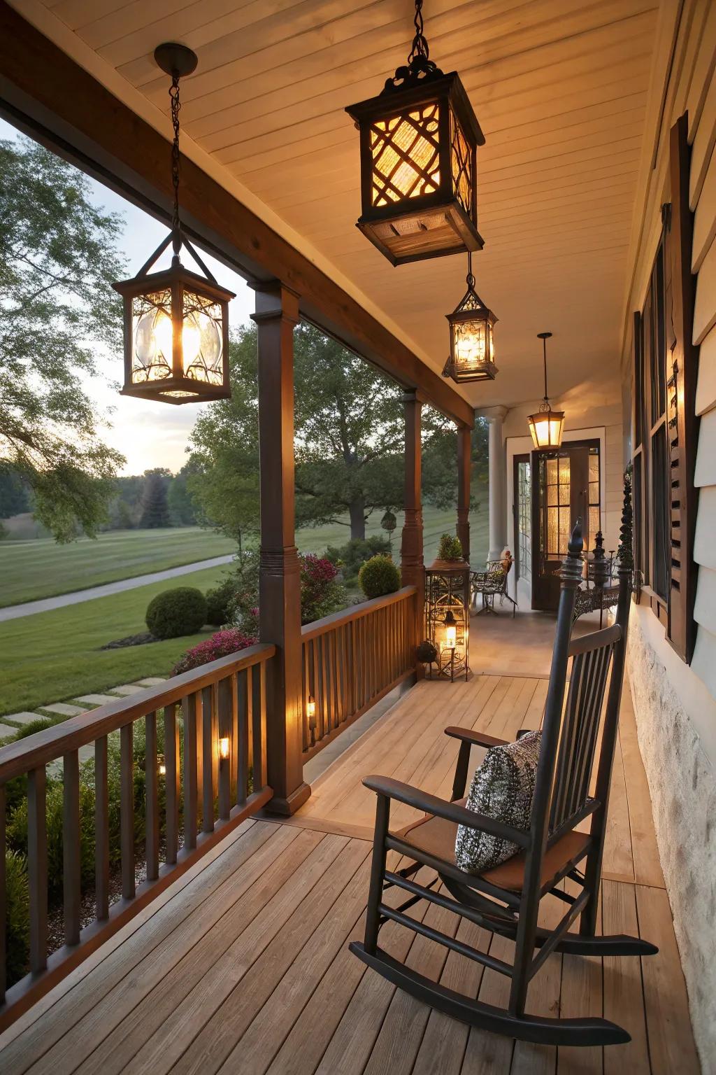Establish a hauntingly beautiful ambiance with signal lights.