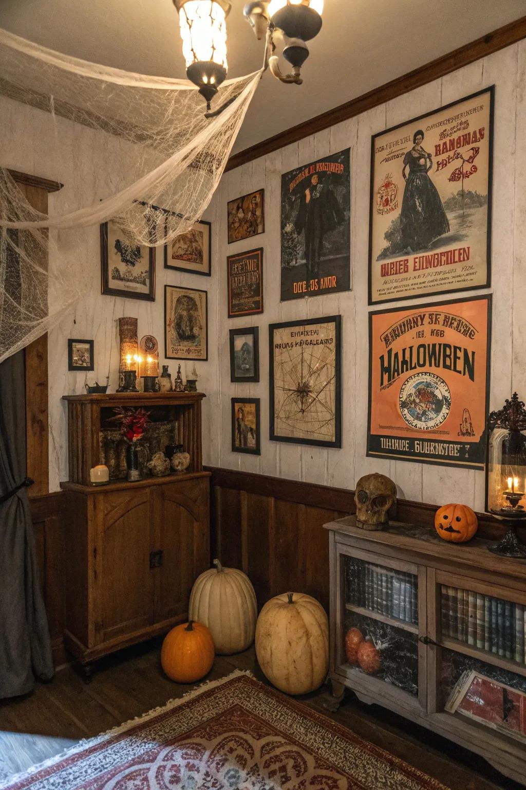 Seize the grace of yesteryear using a past Halloween theme.