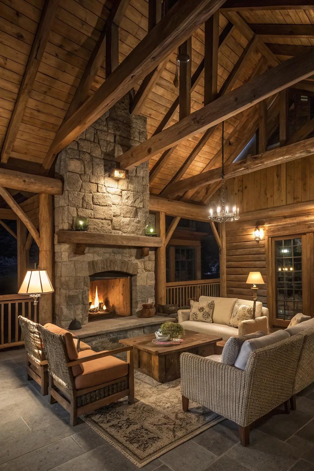 Enduring appeal with countryside design components.