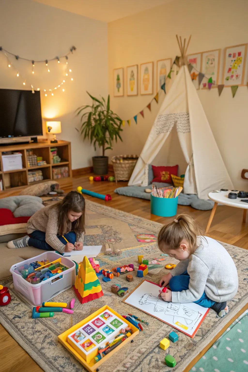 A captivating activity zone tailored for children's enjoyment.