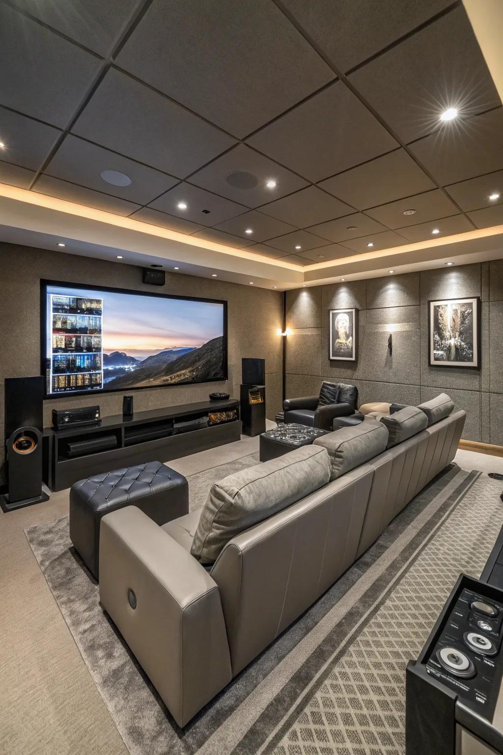 Integrated media systems establish a smooth home cinema experience.