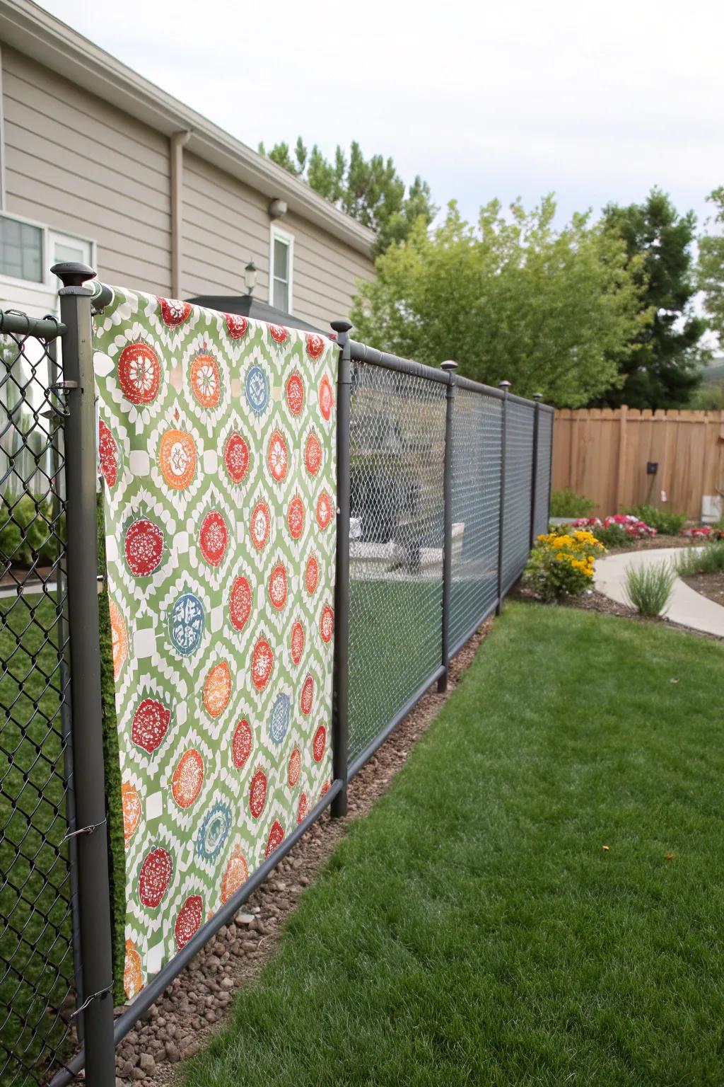 Fabric screens introduce a personalized and elegant element.
