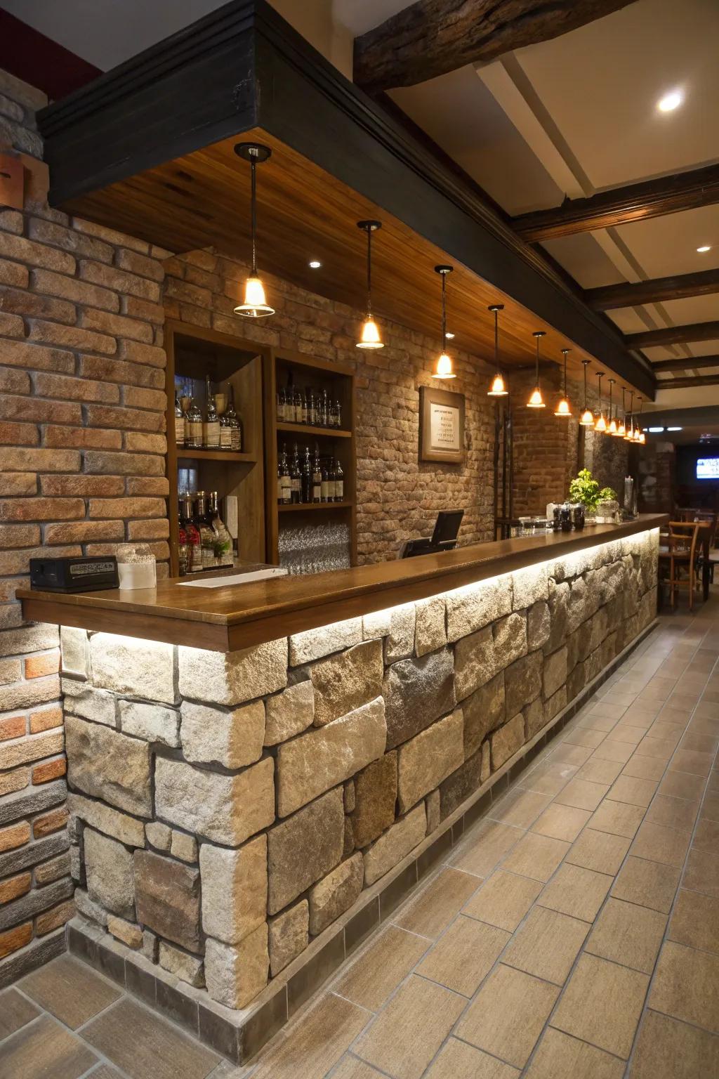 Stone or brick fronts deliver a timeless and country semblance.