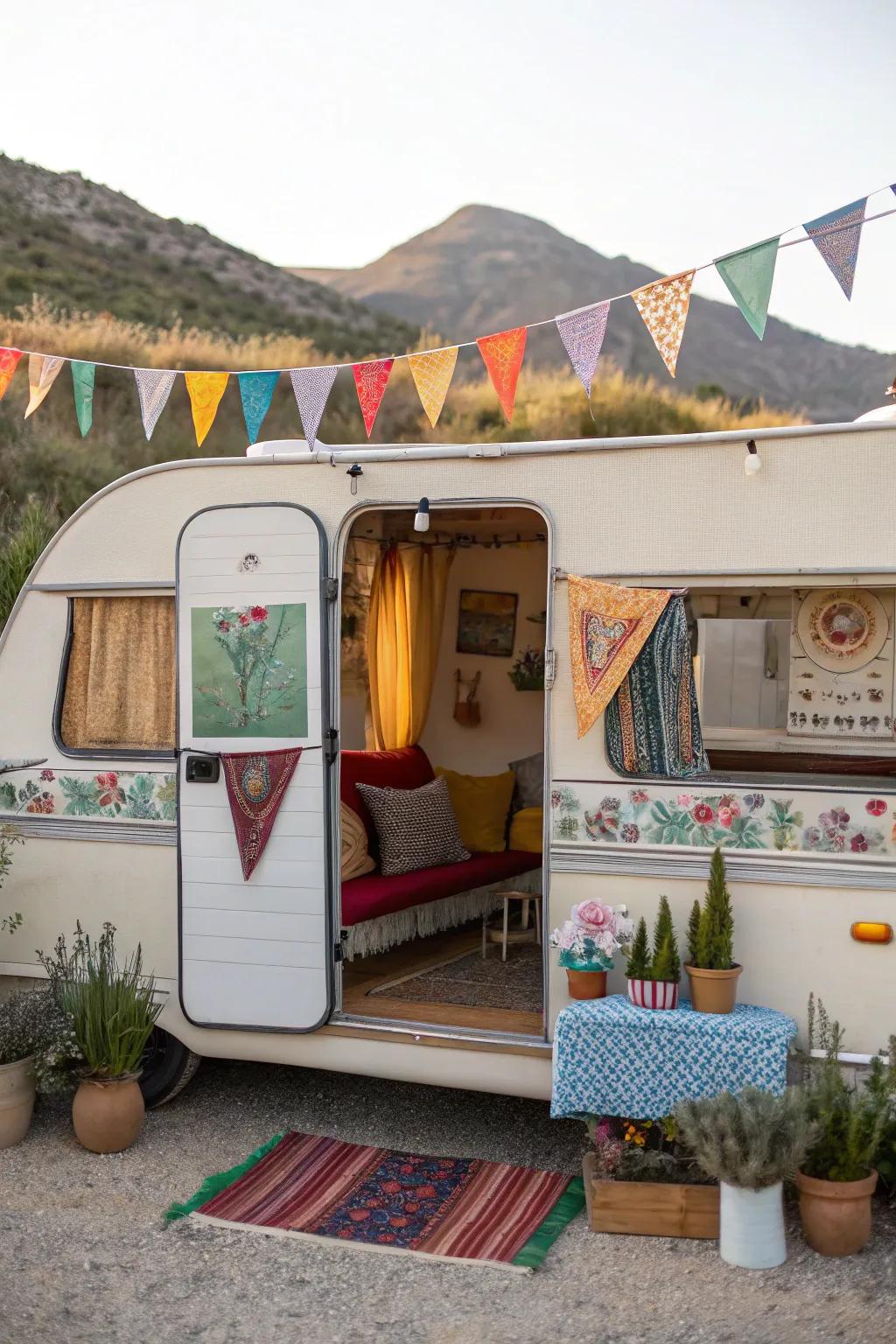 Personal touches that make the camper feel like a home.