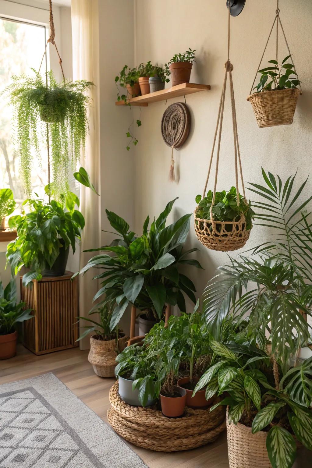 Indoor plants bring life and freshness into your home.