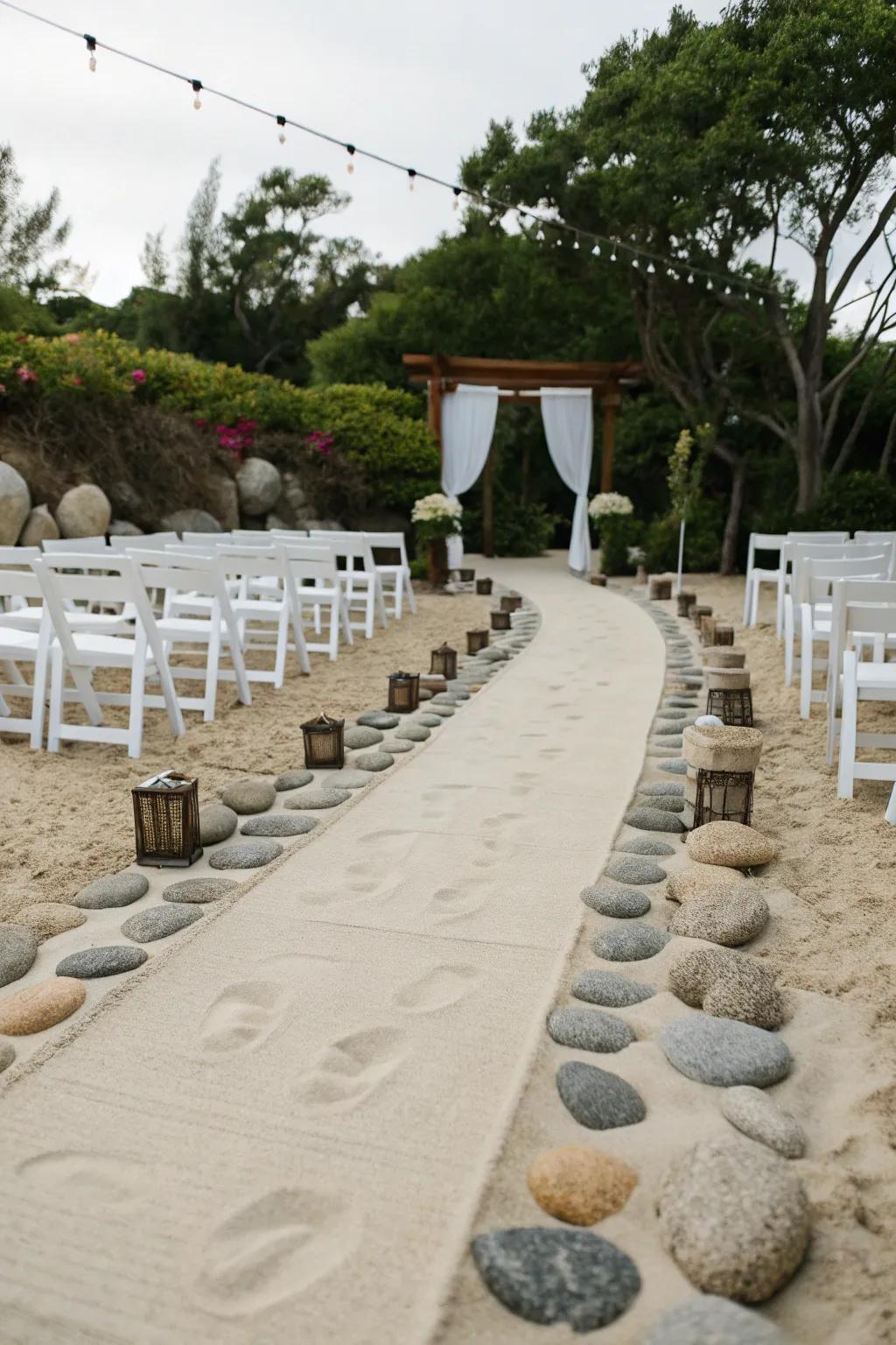 A tranquil garden walkway for a serene stroll.