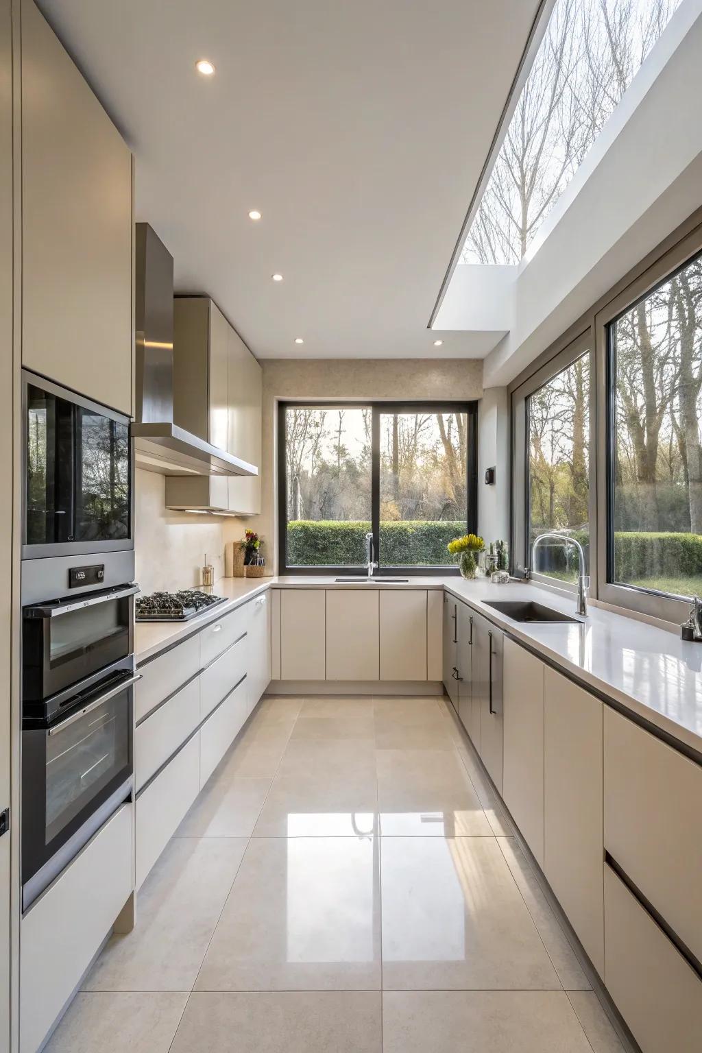 For a sleek appearance, streamline your kitchen with integrated appliances.