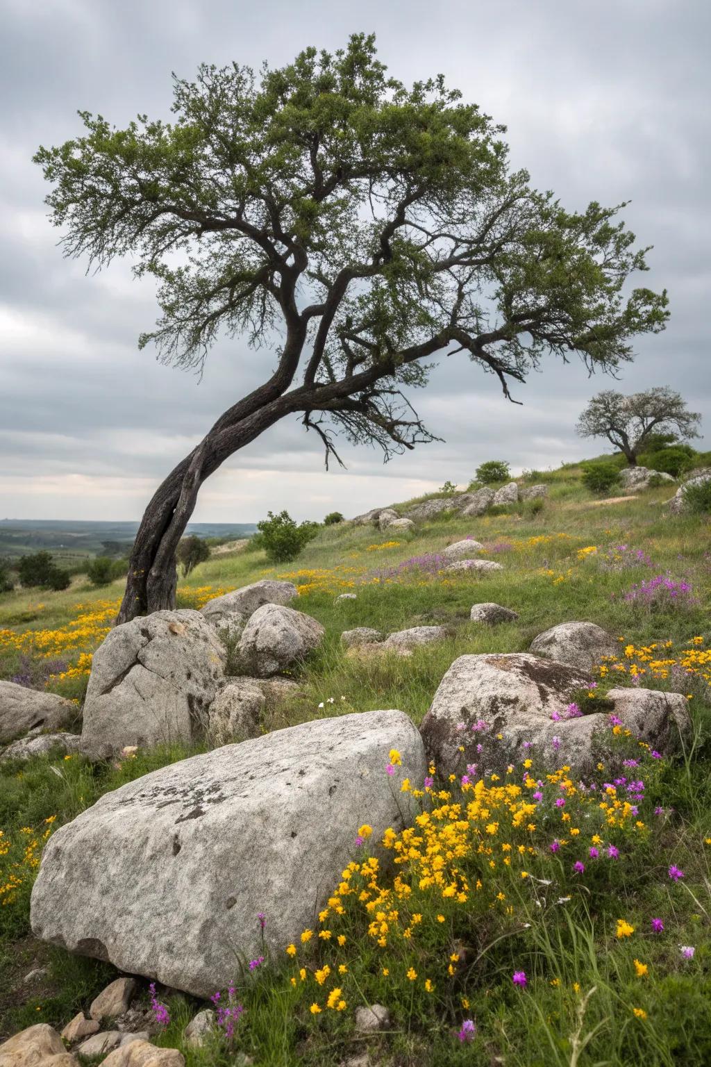 Embrace simplicity with natural landscaping elements.
