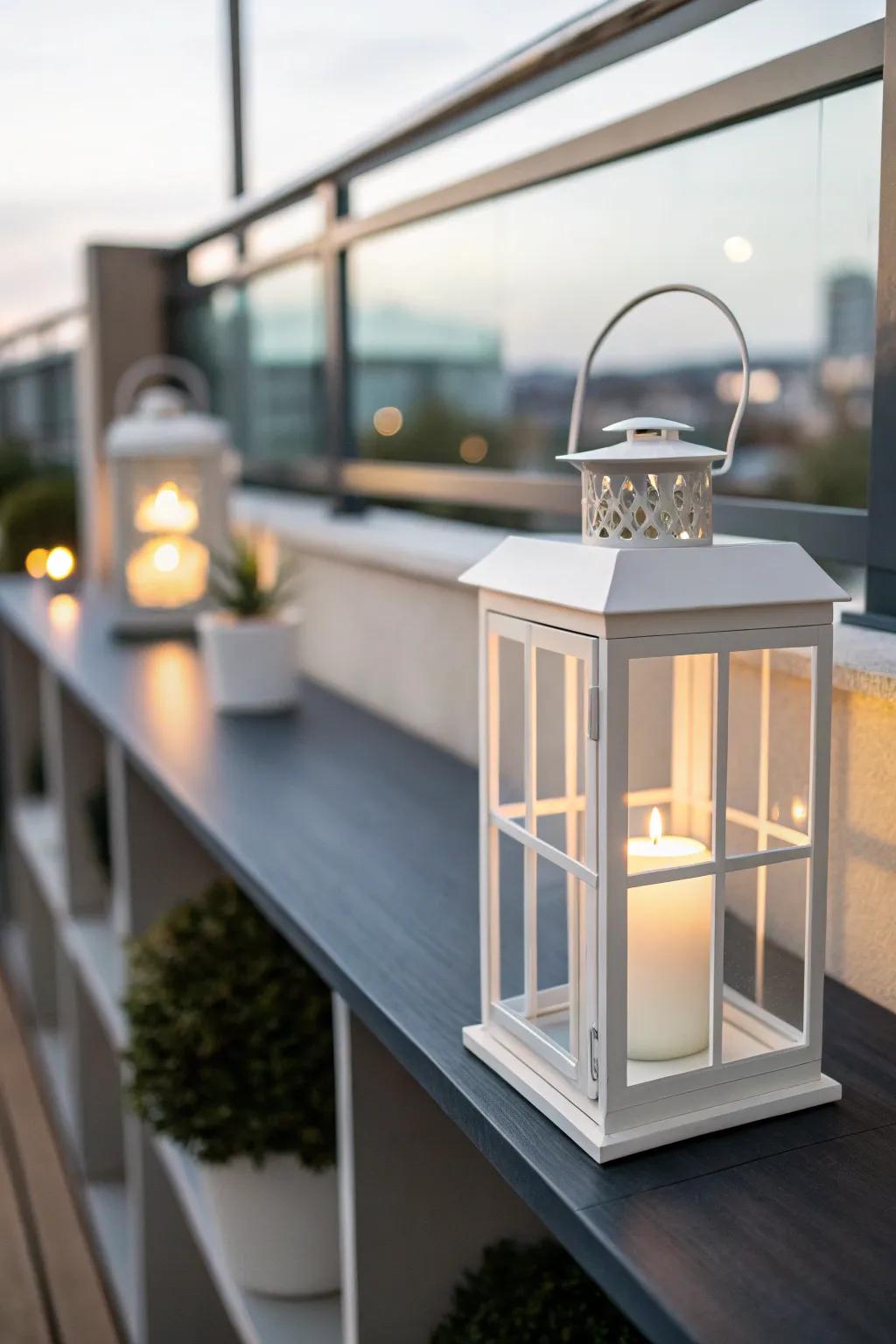 A modern minimalist lantern that enriches any decor.