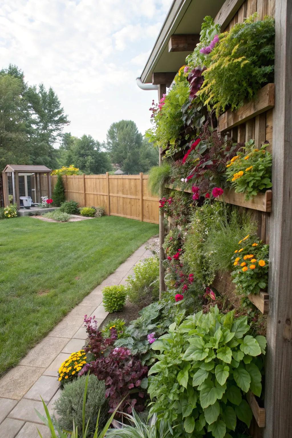 Skyward gardens optimize greenery and add an abundant touch.