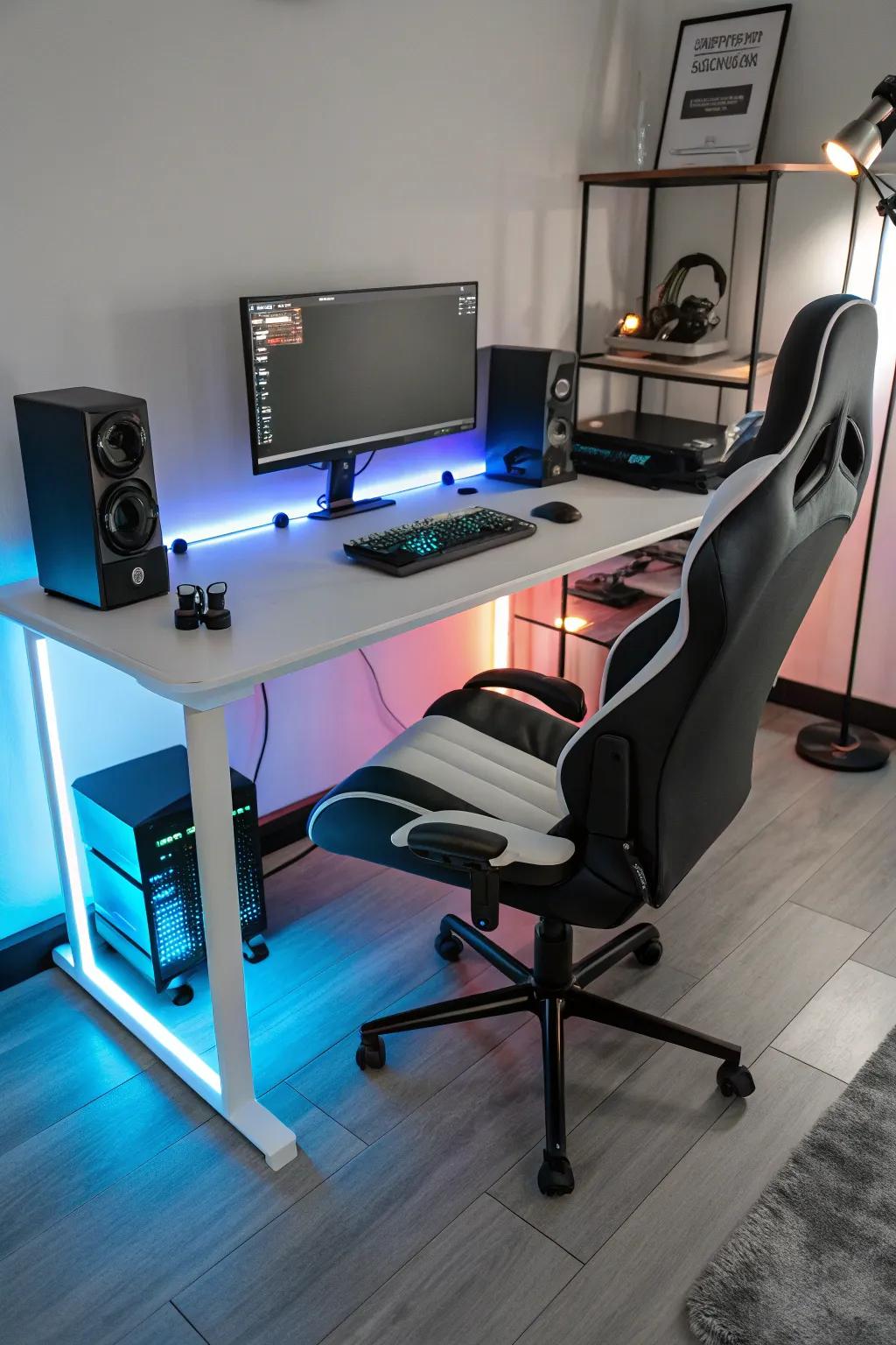 Mix comfort and style with comfy LED furniture.