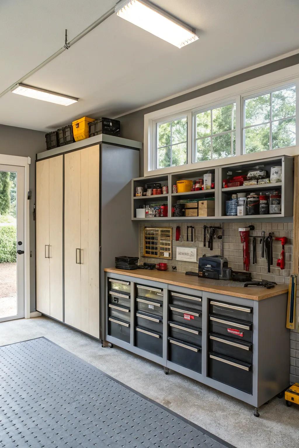 Smart storage makes your man cave neat and useful.