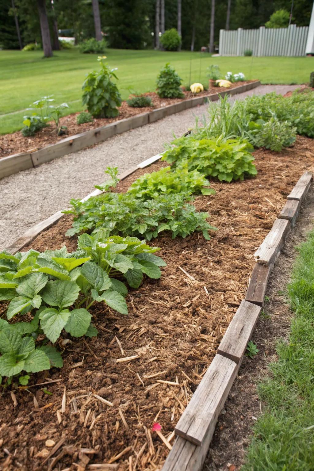 Mulch is your garden's best friend against weeds.