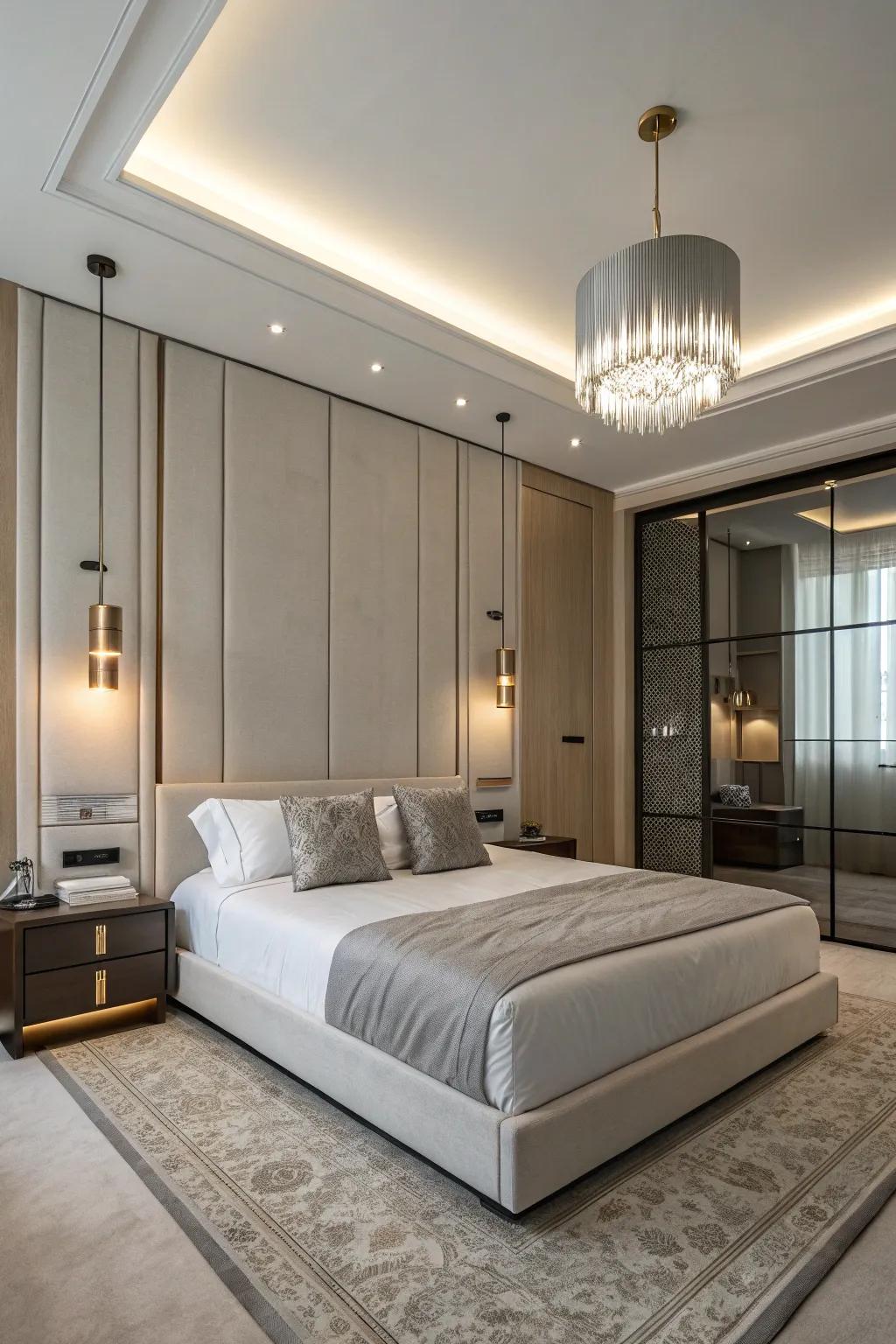 Modern lighting designs for a contemporary feel.