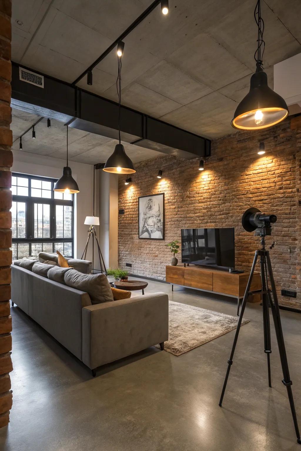 Up-to-date lighting fixtures enhance both function and flair.